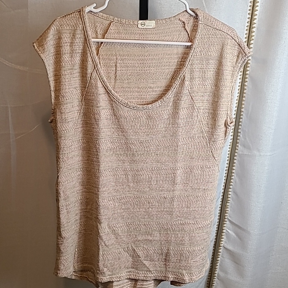AG Sleeveless Sweater Women's Sz Large Beige-Beach/Casual